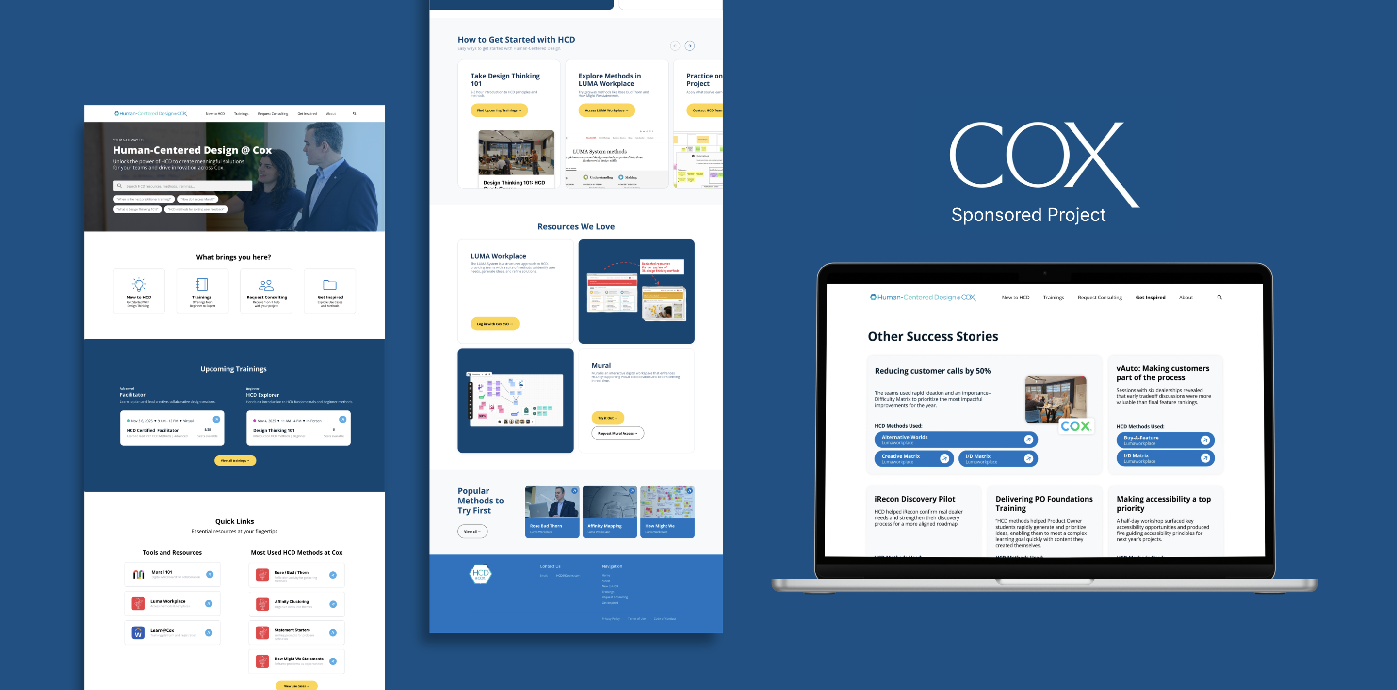 Cox HCD Resource Hub interface